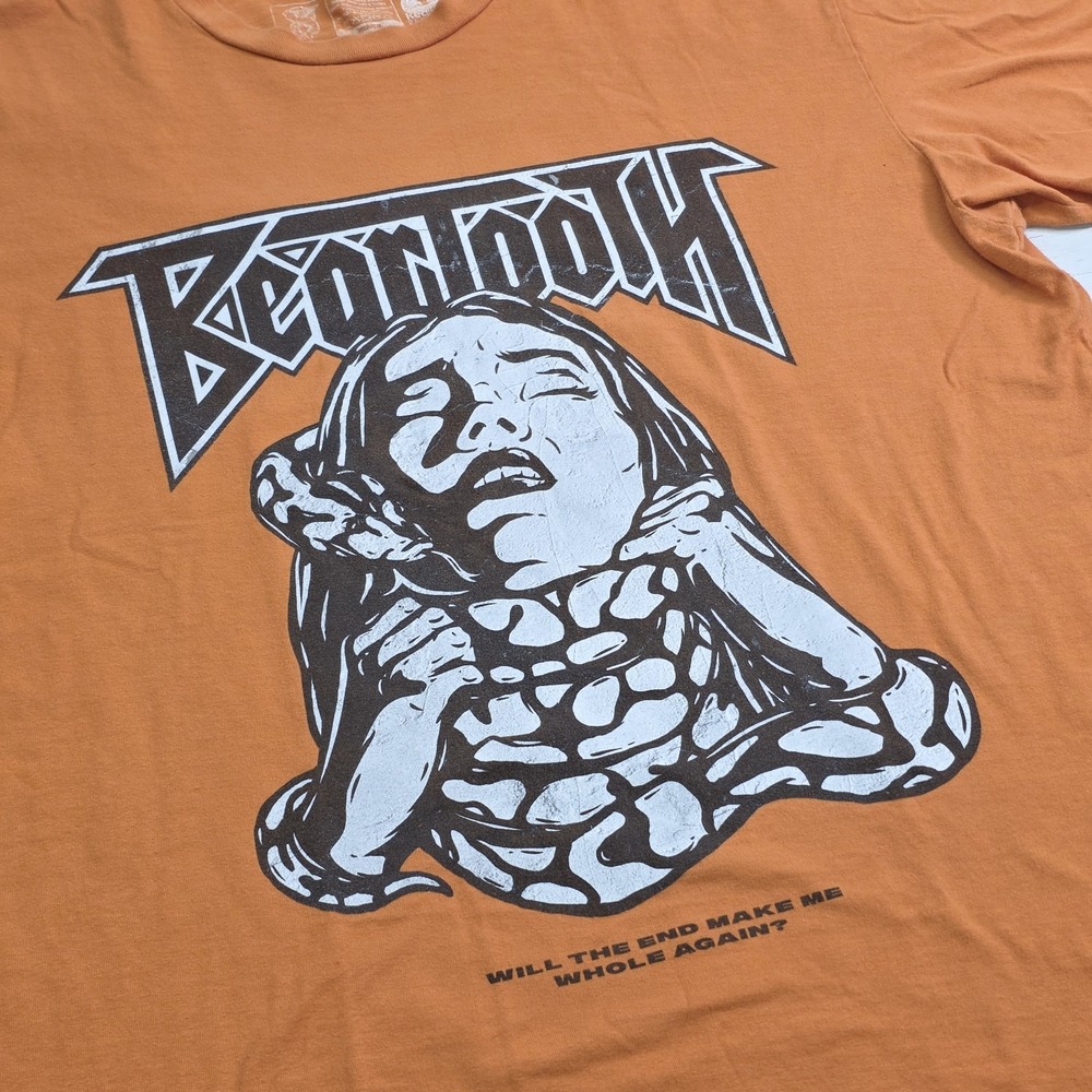 Beartooth Orange T-Shirt Band Music Metal Punk Indie Snake Girl Graphic Tee Sz M - Picture 3 of 8